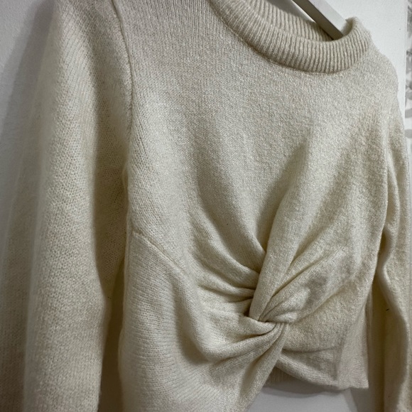 Short Beige MANGO pullover sweater women’s size: XS-S - Picture 4 of 4